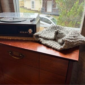 Grey cowl neck scarf infinity